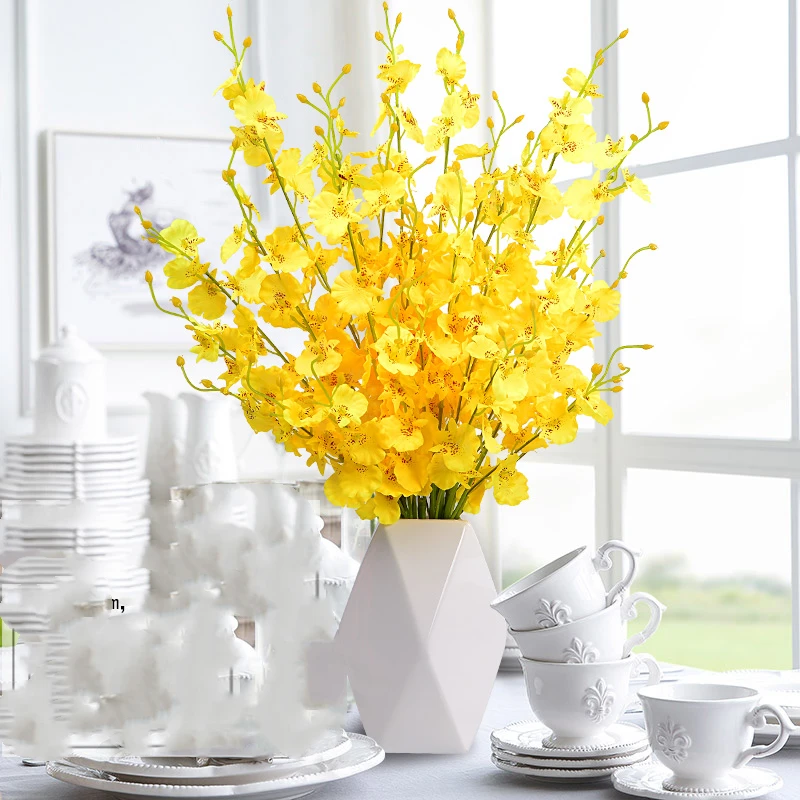 Реалистичная искусственная Орхидея Бабочка цветок Шелковый фаленопсис