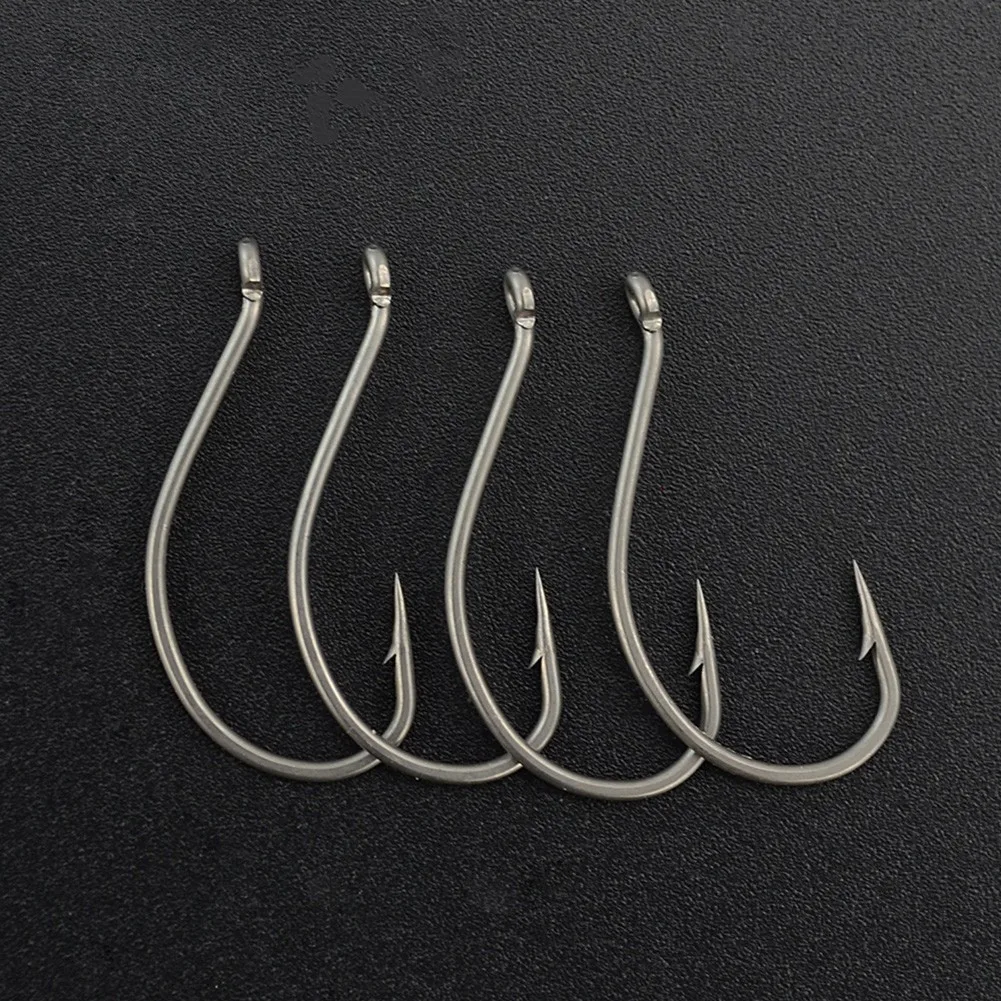 

50x Curve Shank Professional Series Carp Hooks For Hair Rigs Barbed Hook Optional Size 2#, 4#, 6#, 8#,10#