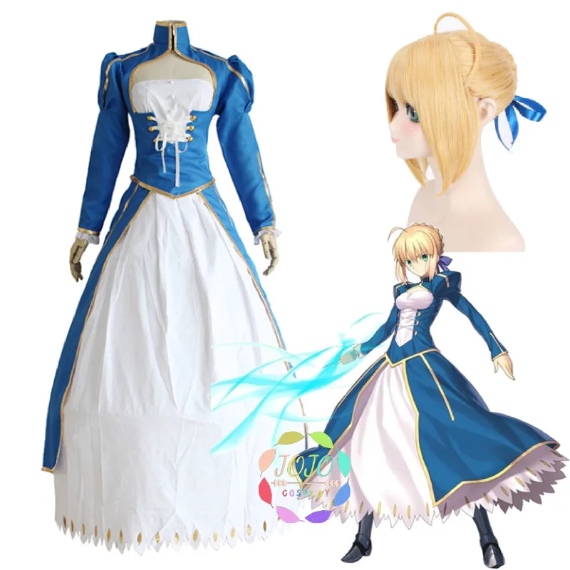 Костюм для косплея Fate Stay Night Zero Saber Artoria Pendragon косплей костюм платье Лолита