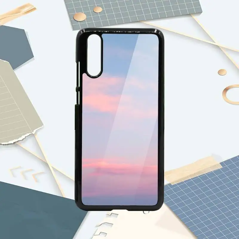 

Sweet sky pink Cloud printing aesthetic Phone Case PC For Samsung galaxy S note 8 9 20 10 e lite2019 plus pro ultra