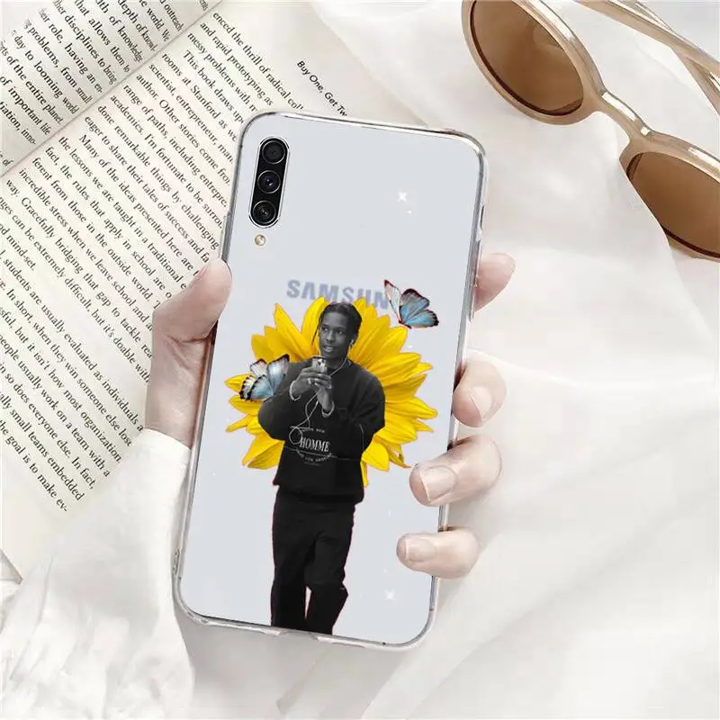 

ASAP Mob Asap Rocky Rapper Phone Case Transparent Clear For Samsung Galaxy A71 A21s S8 S9 S10 plus note 20 ultra
