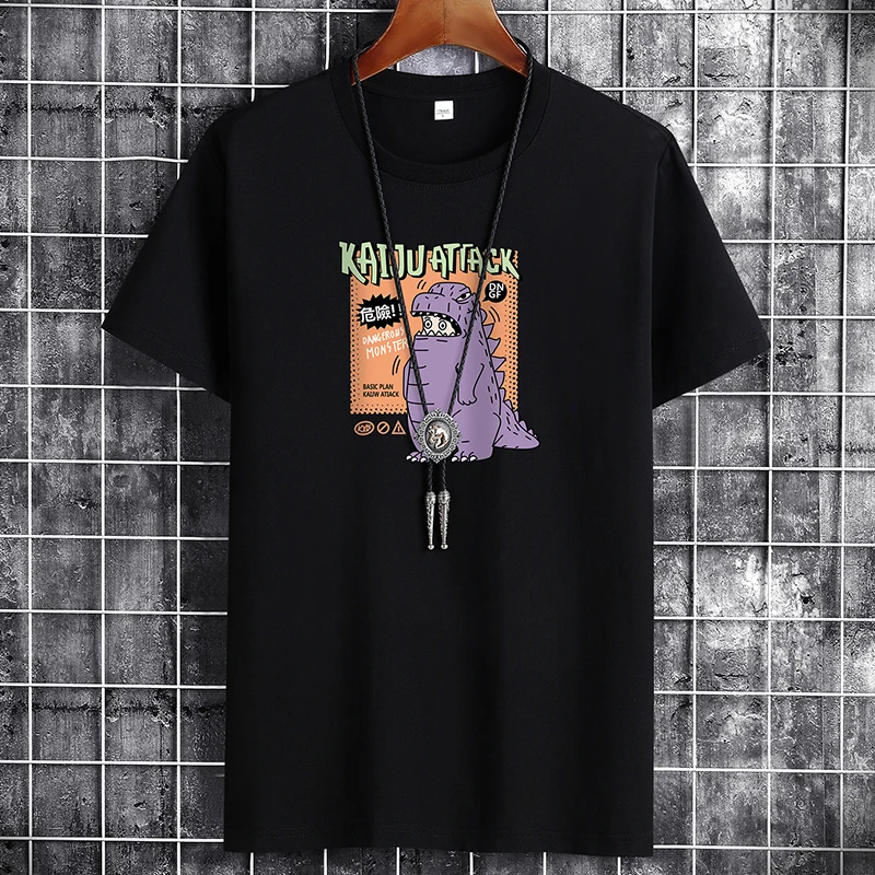 

New T Shirt for Men Summer 2021 Harajuku Graphic Oversized Goth Punk Anime Manga Vintage Hip Hop Couples Matching Men Clothing