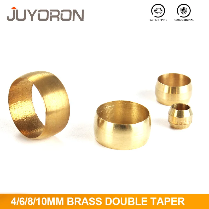 Латунный двойной конический наконечник 10 шт. наружный диаметр 4 6 8 мм