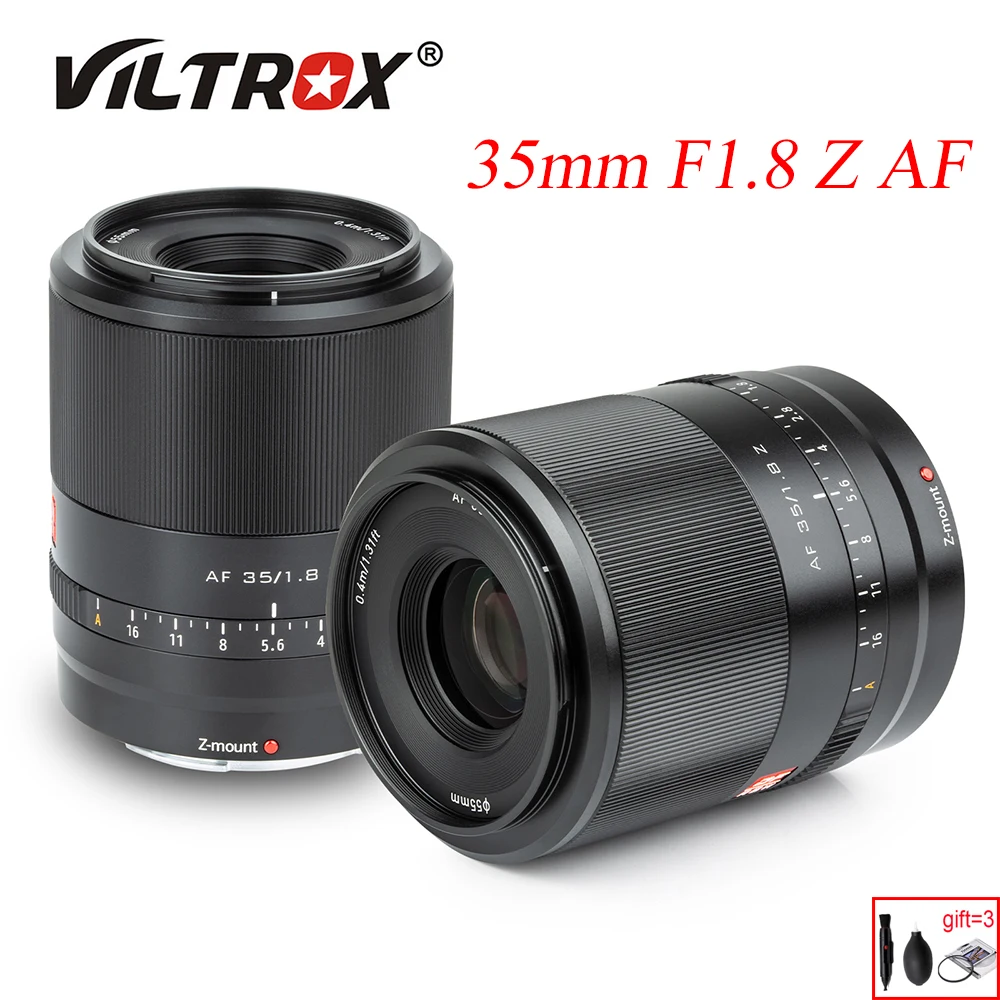 

VILTROX 35mm F1.8 Full Frame Automatic Focus AF Wide Angle Prime Lens Large Aperture Z Mount for Nikon Z6 II Z7 Z50 ZFC Camera