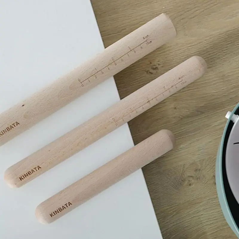

Japan Kitchen Wooden Rolling Pin Kitchen Cooking Baking Dough Cake Decoration Crafts Roller Tools Accessories Baking Fondan A1L5