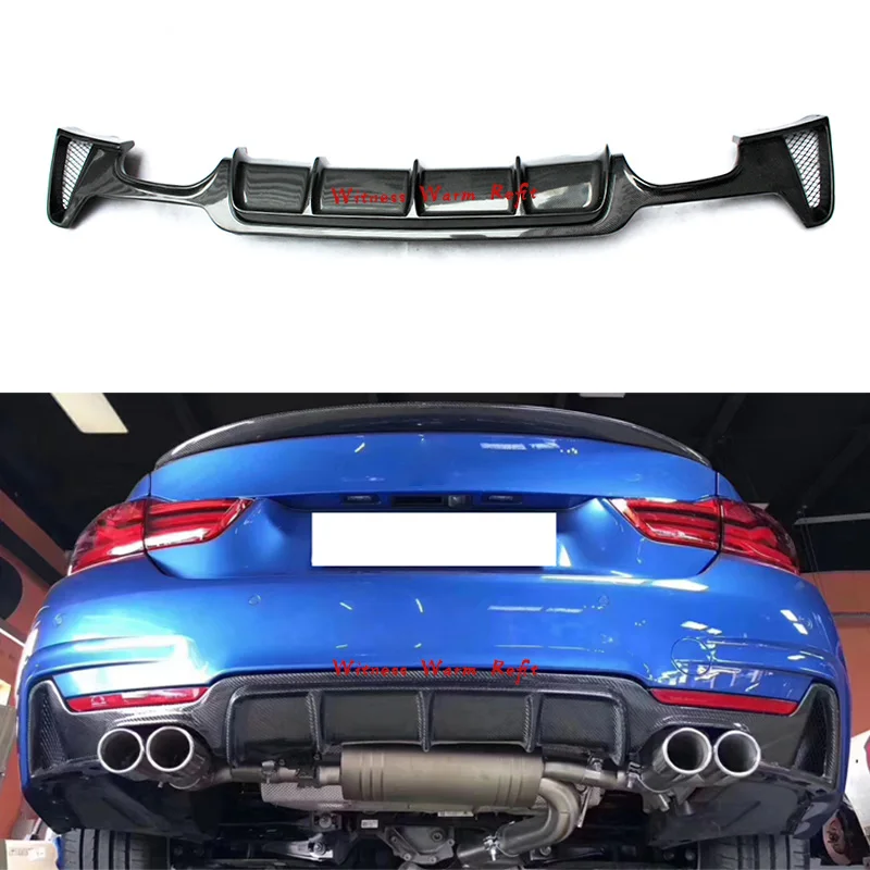 Диффузор губа на задний бампер для BMW 4 серии F32 F33 F36 M-Tech/M-Sport 418i 420i 428i 430i 435i 440i 2014 FRP и
