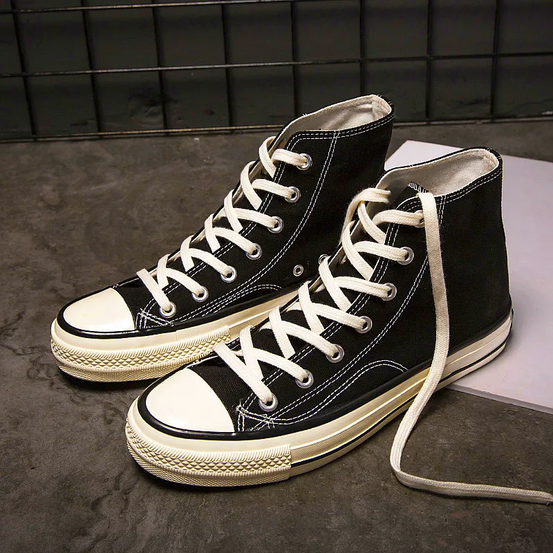 Men Casual Shoes High Top Mens Canvas For Woman Walking Fashion Flats Brand Students Sneakers 2020 New Spring Autumn | Обувь