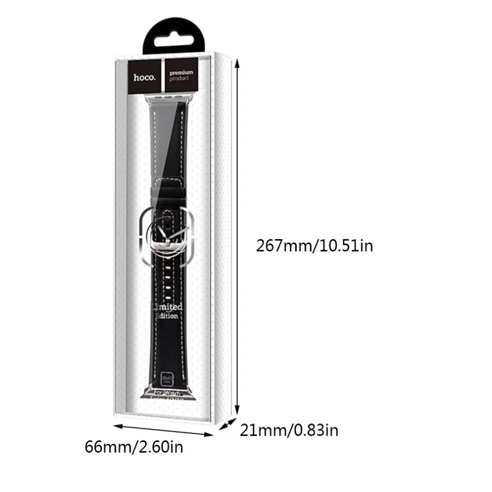 Luxury Soft PU Leather Bracelet Strap Trendy Design Women Men Watch Wrist Strap Band Suitable for Apple Watch Series1/2/3/4