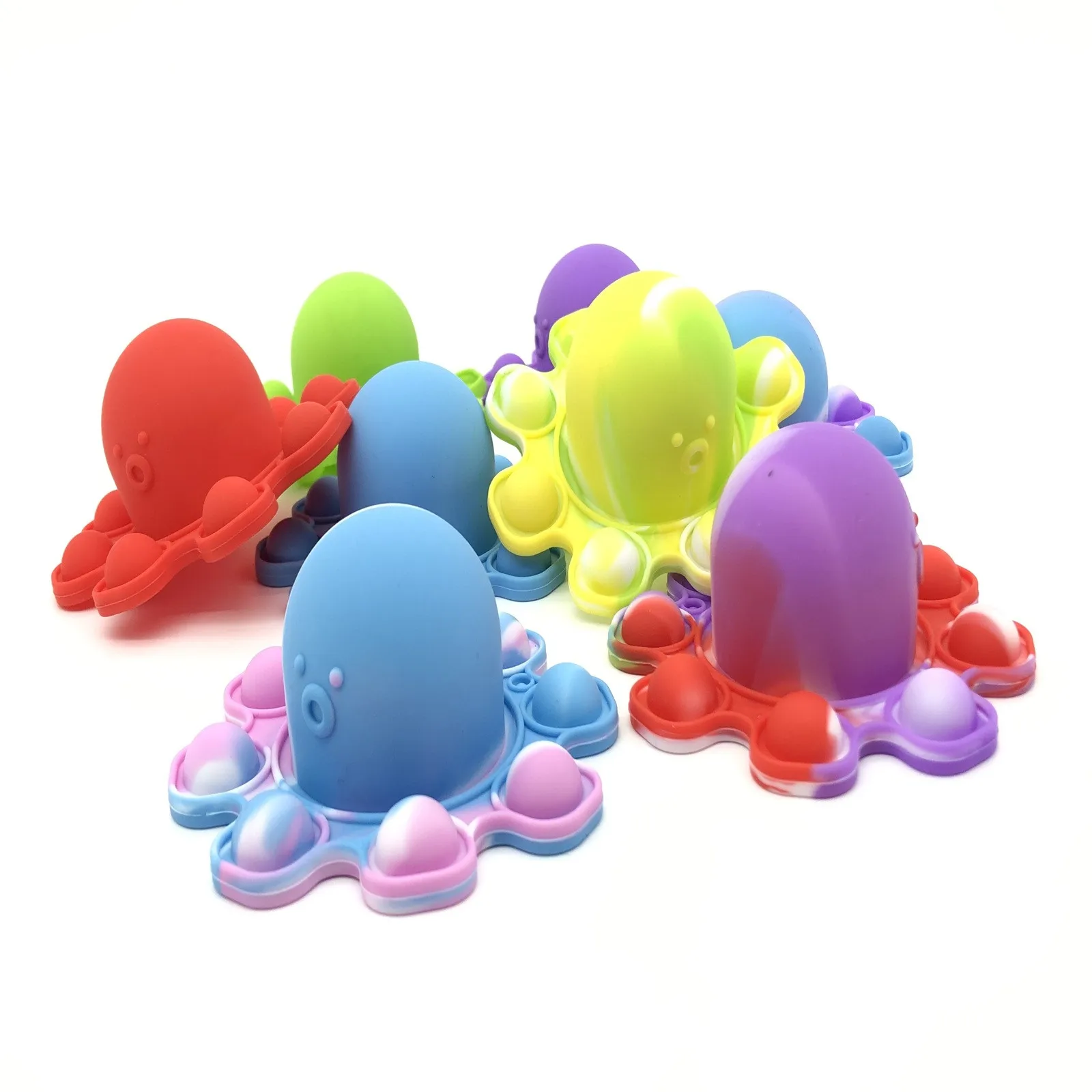 Игрушки фиджеты с обеих сторон игрушка осьминог силиконовый пузырь гаджет
