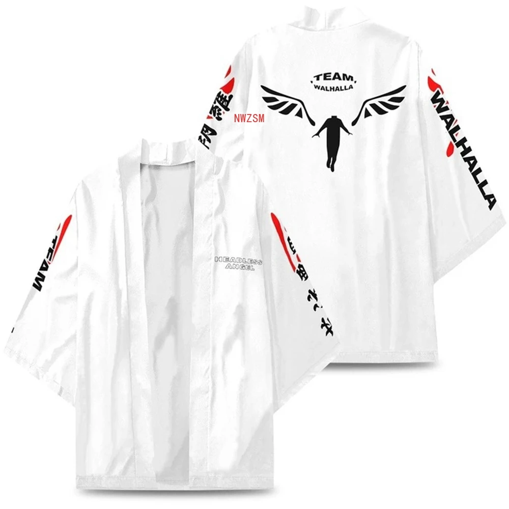 

Tokyo Revengers Hanemiya Kazutora Cosplay Costumes Kimono Shirt Coat Valhalla Cloak Uniform Mikey Draken Cape Halloween Clothes