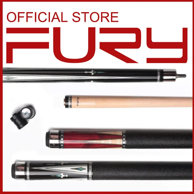 Fury Billiard Pool Cue Stick Kit Maple Shaft модная цифровая гравировка кожаная пленка 2019 Новое