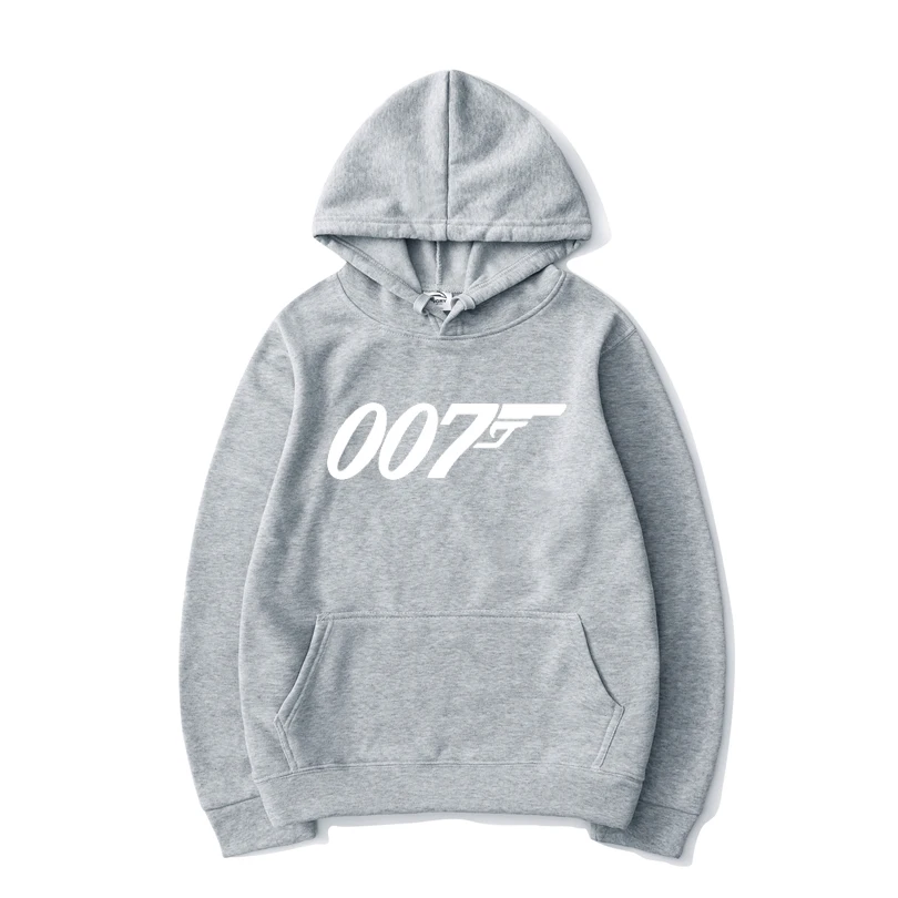 

2020 Spring New 007 Hoodies James Bond Printed Men Women Casual Hooded Sweatshirt Hip Hop Pullover Trendy Unisex Hoodie Clothing