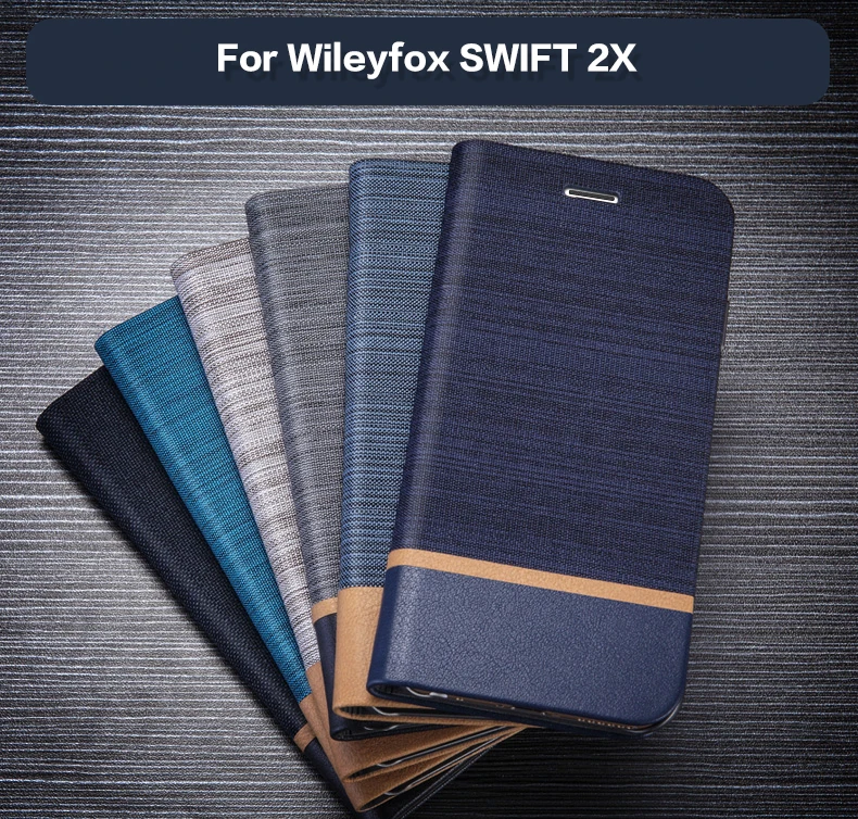 Кожаный флип чехол для Wileyfox Swift 2X книжка 2 деловой Мягкая силиконовая задняя