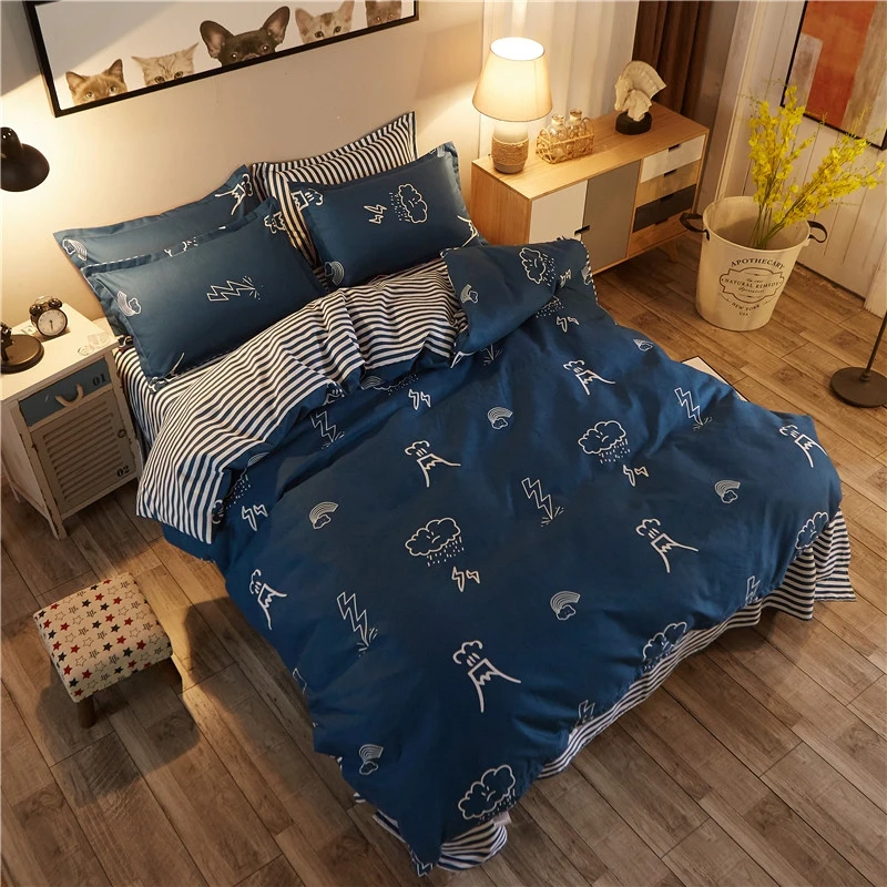 

1pc Green Floral Prints Duvet Cover 220x240 Winter Soft Warm Easy Care Simple Style Queen King Twin Quilt Covers Bedclothes