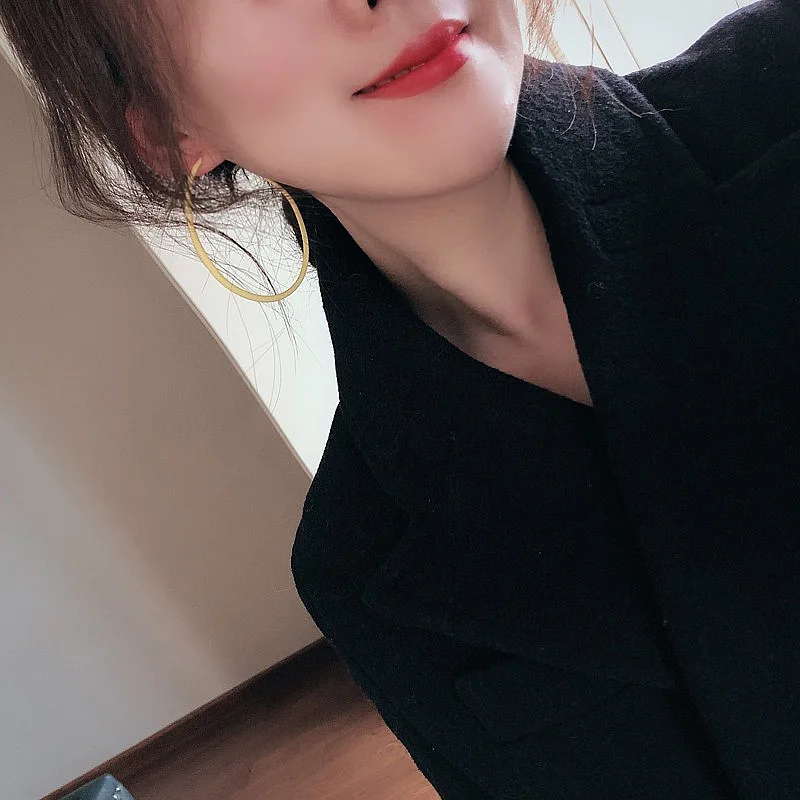 Большие серьги-кольца прозрачные полимерные яркие толстые акриловые круглые