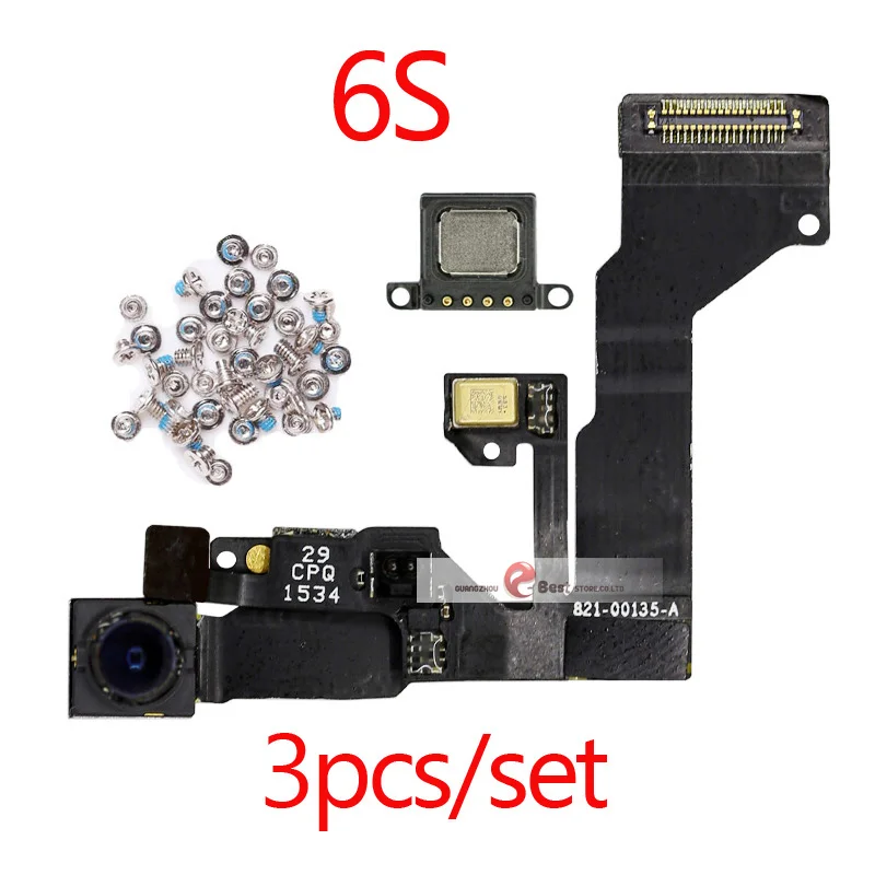 Высокое качество фронтальная камера кольцо держатель для iPhone 5 5S 5C 6S 6 Plus фронтальная камера объектив правый датчик приближения гибкий кабель