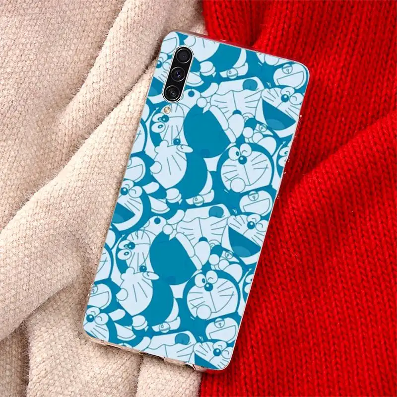 

Cute Cartoon Doraemon Robot cat Phone Case For Samsung Galaxy S5 S6 S7 S8 S9 S10 S10e S20 edge plus lite