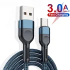 USB-кабель для Xiaomi Poco M3 X3 Redmi 10 Note 8 9 Huawei LG Nokia