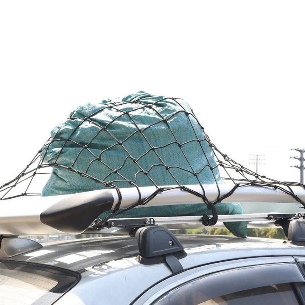 

Adjustable Cargo Net 60*60cm with 6 Hooks for Moving, Camping, and Trucks