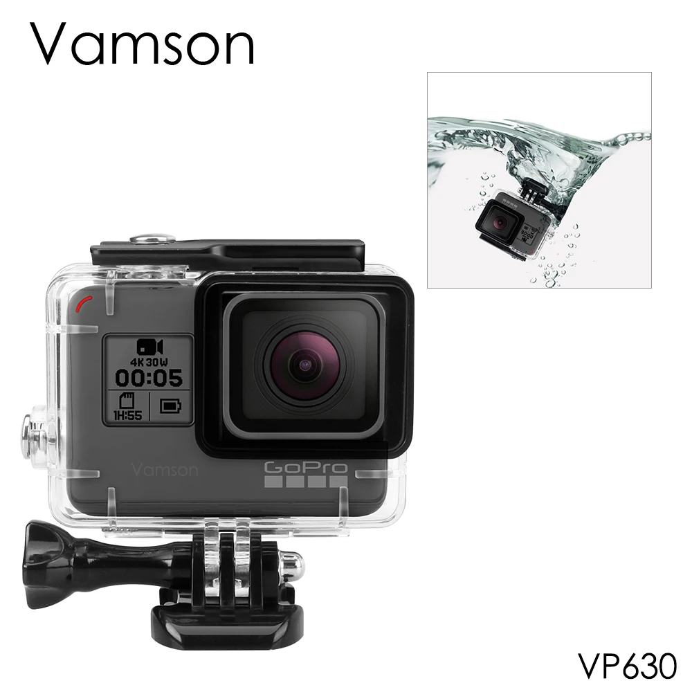 Vamson для Gopro Hero 7 6 5 Аксессуары Водонепроницаемый защитный корпус чехол для дайвинга 45 м защитный для Gopro Hero 6 5 камера VP630