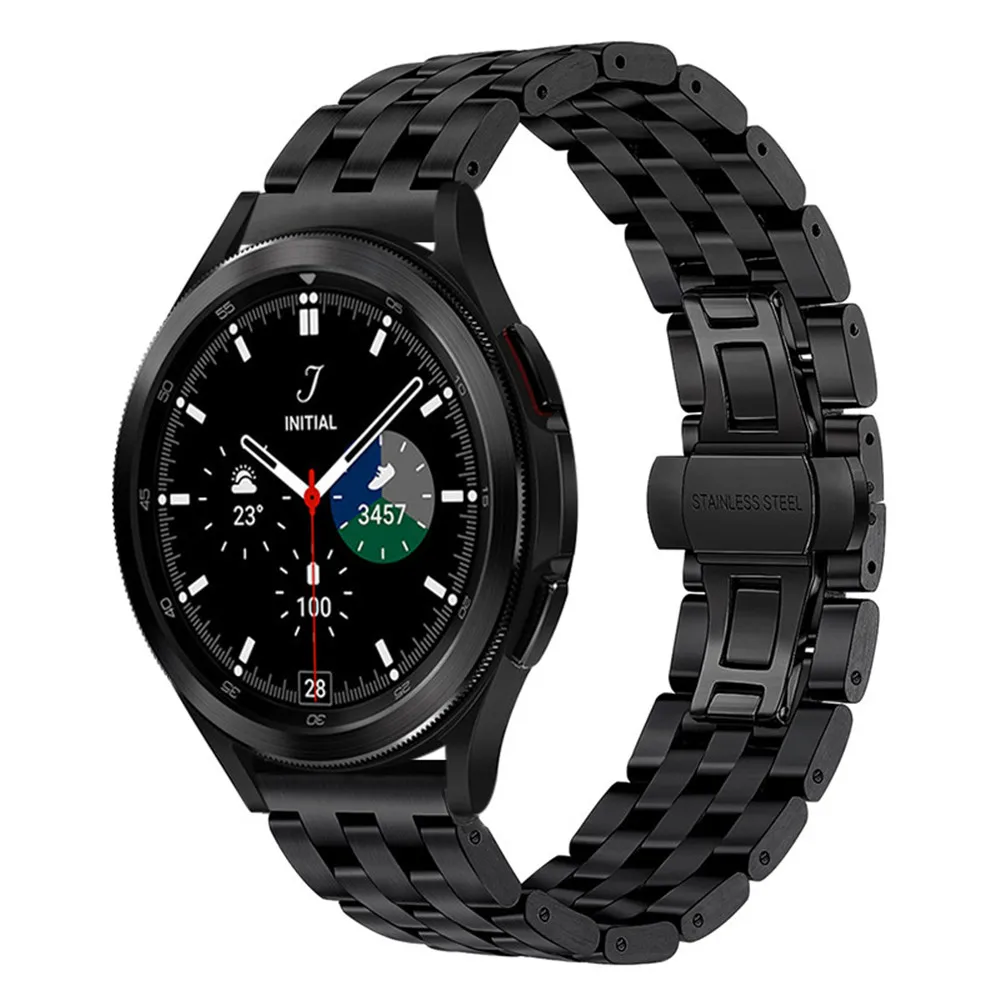 

for Samsung Galaxy Watch4 Classic 46mm 42mm Band 20mm 22mm Stainless Steel Metal Bracelet for Galaxy Watch 4 44mm 40mm Strap