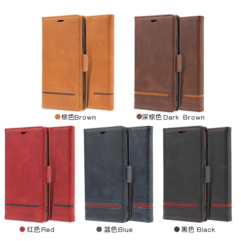 

Calf Pattern Leather Case For Samsung Galaxy S20 Ultra S10 S10E S9 S8 Luxury Wallet Case For Samsung Note 10 9 8 Pro Flip Cover