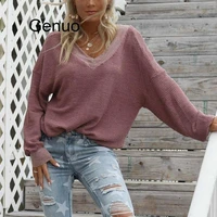 fashion pullover knitted sweater women loose pink oversized sweater ladies casual warm winter clothes jumper tops female