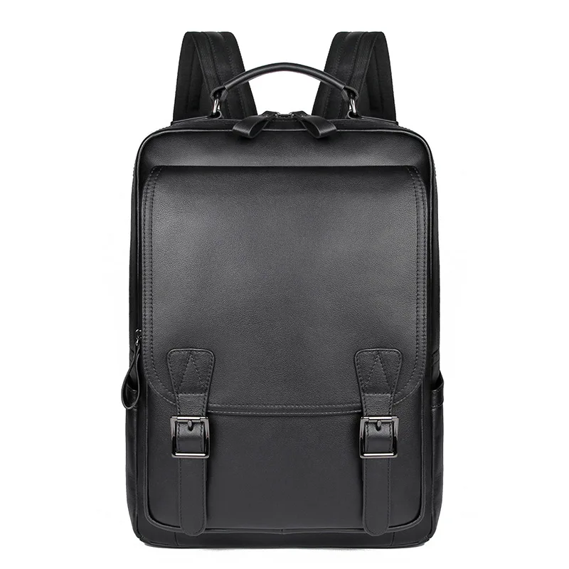 

Business Casual Men's Backpack Genuine Leather Versatile Men Backpack Capacity 14 Inch Laptop Bag Fashion Travel Men's Backpack