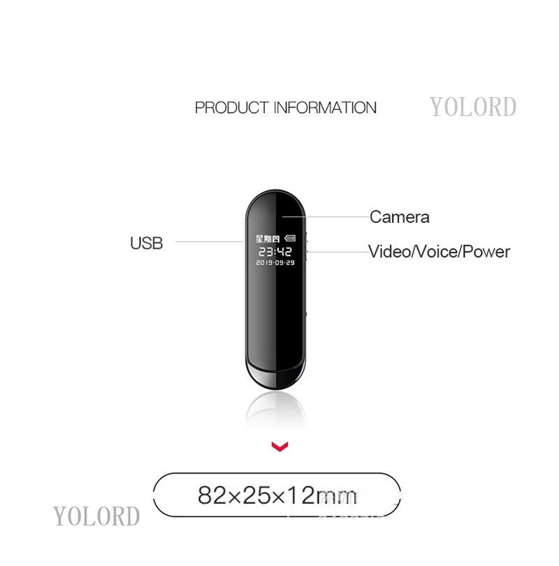 Высокое качество мини небольшой портативный Диктофон Запись видео