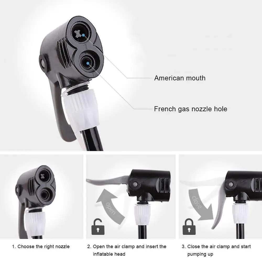Велосипедный насос сопло шланг адаптер с двойной головкой Запчасти для насоса