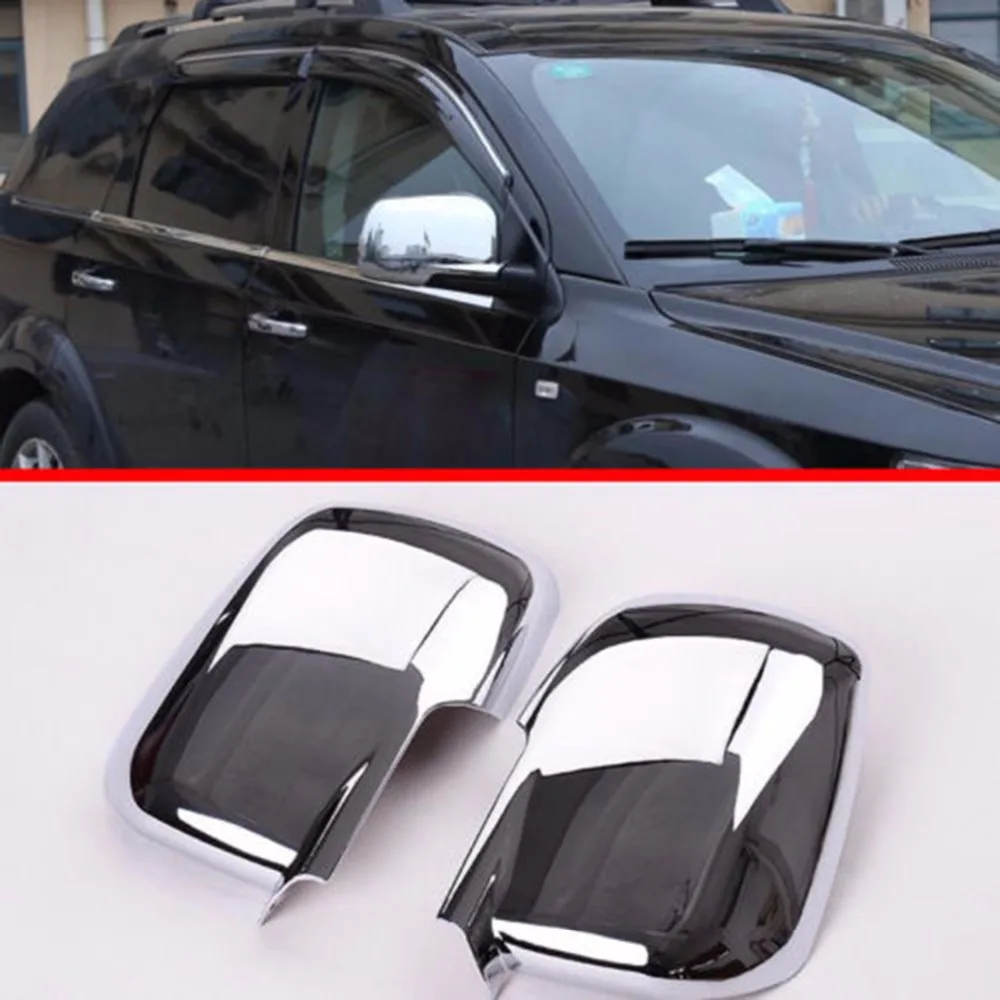 

2x ABS Chrome Side Door Rear Mirror Covers Trim For Dodge Journey 2011 2012 2013 2014 [QPA363]