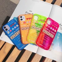 creative pattern for iphone 12 fluorescent phone case 7p 8p airbag anti fall soft shell 11p all inclusive protective shell hot