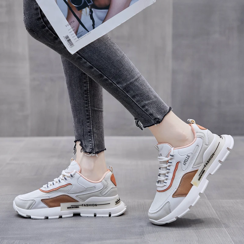 

Women Shoes Spring Fashion White Sneakers Comfort Summer Breathable Rhinestones Slip on Walking Shoes Sports Casual Shoes