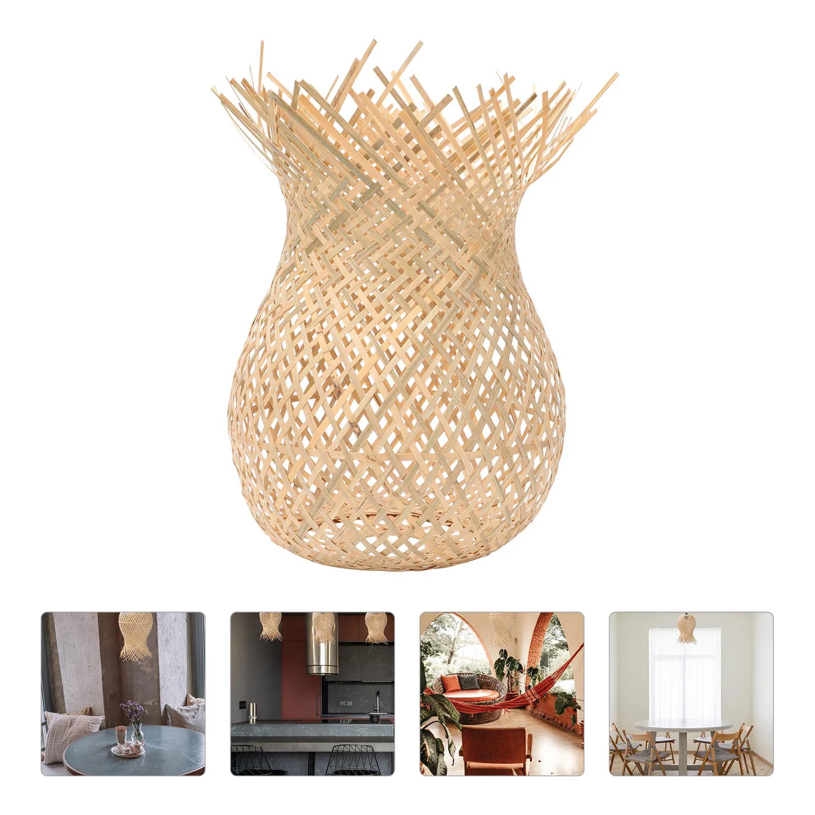 

1Pc Decorative Ceiling Lamp Home Romantic Ceiling Light Woven Light Adorn