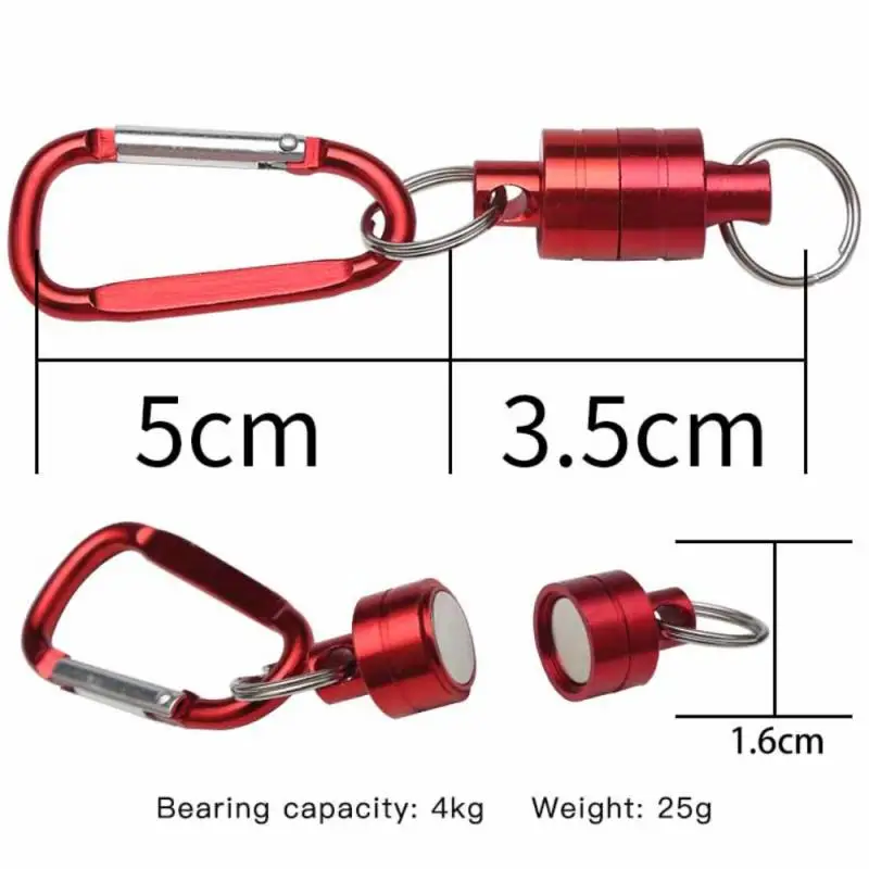 

Strong Magnetic Carabiner Aluminum Alloy Carabiner Keychain Outdoor Camping Climbing Snap Clip Lock Buckle Hook Fishing Tool