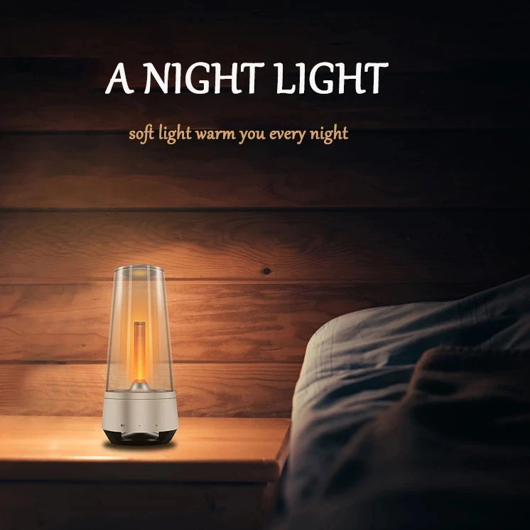 

Wireless Portable Bluetooth Speaker Pickup Rhythm Light Breathing Night Light Music Desk Lamp Audio Atmosphere Radio Music Bar