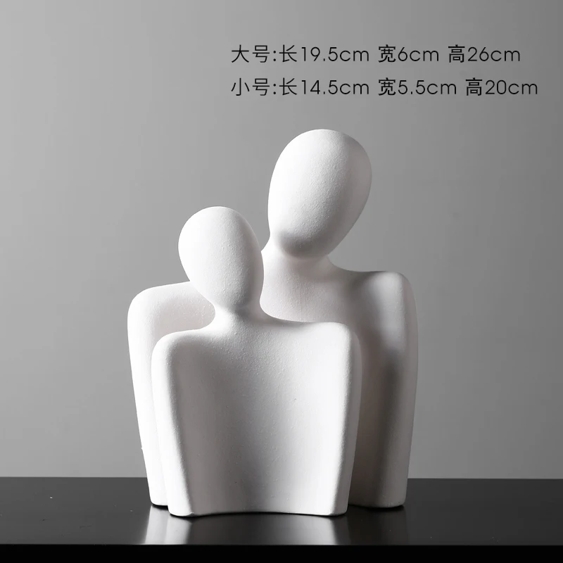 

Abstract Hug Art Figures Ceramic Creative Minimalist Nordic Ornaments Study Office Living Room Statuette Decoration Gift O6O