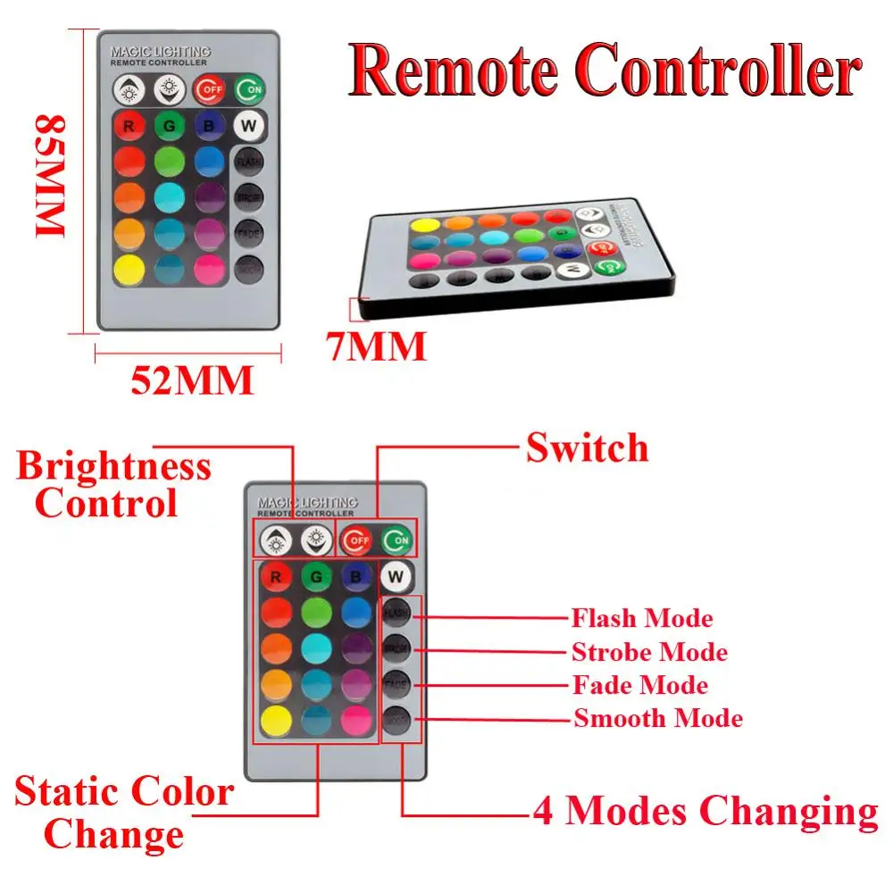 Светодиодсветильник Противотуманные Фары H8/H11 разноцветные лампочки с пультом