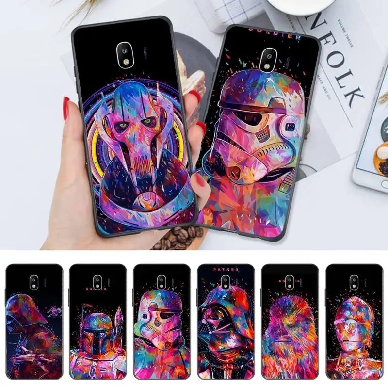 

Stars W-Wars watercolor Phone Case For samsung Galaxy J6 J7 J8 prime 2018 note 8 9 10 20 lite plus pro ultra Cover