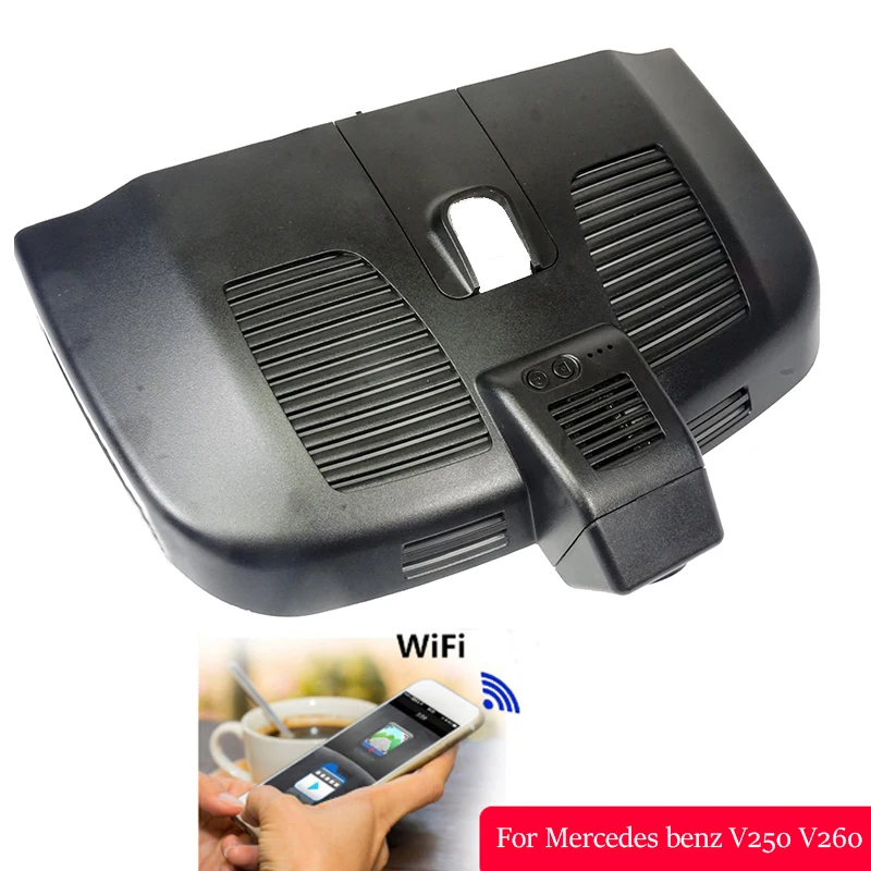 single len Для Mercedes Benz V260 Novatek96655 с sony IMX322 автомобилей Wi-Fi DVR 1080P видео Регистраторы, быстрая камера, видеорегистратор с двумя камерами по желанию - Название цвета: single len