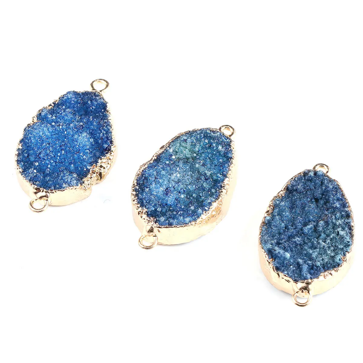 Ожерелье с подвеской из голубого агата неправильной формы восстанавливающий