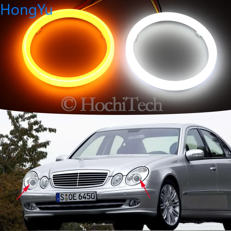 Двухцветсветильник светодиодный поворотник Angel Eye для Mercedes Benz e class w211 E200 220 270 280 320