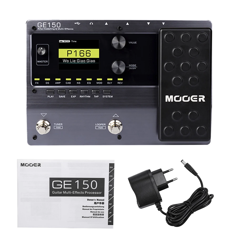 MOOER GE150 AMP Педаль для моделирования гитары с несколькими эффектами процессор