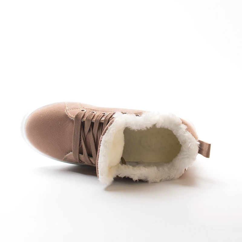 Fujin/Женская обувь из хлопка Новинка 2020 года Зимние Бархатные на плоской подошве в