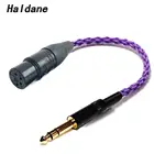 Кабель-Переходник HDMI 6,35 мм, 14 штекер-4-контактный разъем XLR, с посеребренным разъемом