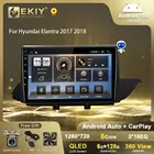 EKIY T7 QLED DSP Android 10 автомобильное радио для Hyundai Elantra 2017 2018 мультимедийный видеоплеер стерео навигация Carplay головное устройство