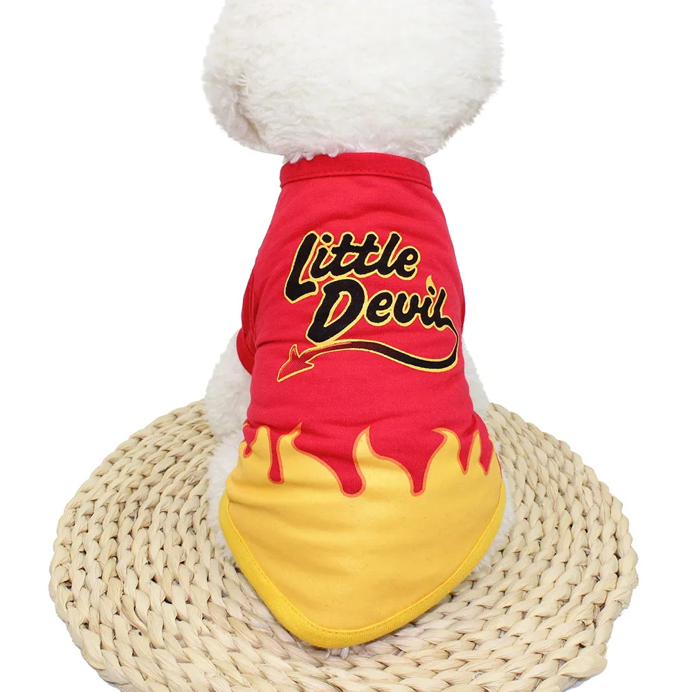 Животное Хэллоуин собака одежда полиэстер футболка Щенок костюм XS s m l xl Прямая