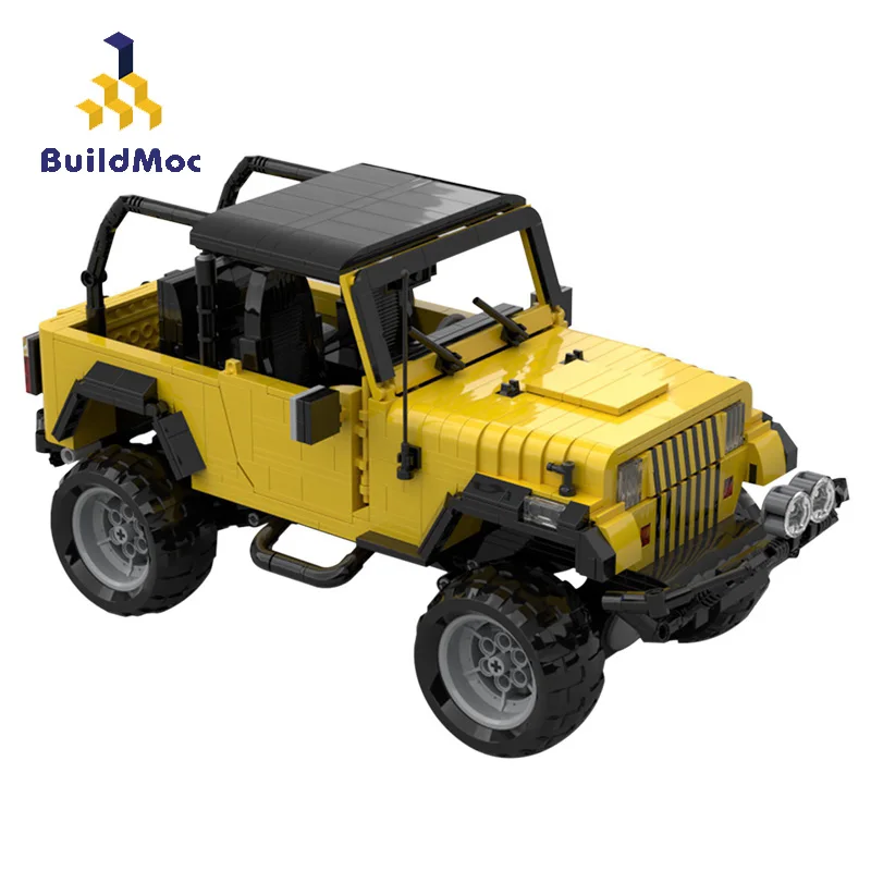 

BuildMoc Technical Car Classic Adventure Climbing Truck Building Blocks MOC Creator Technical Trucks Bricks Educational Kid Toys