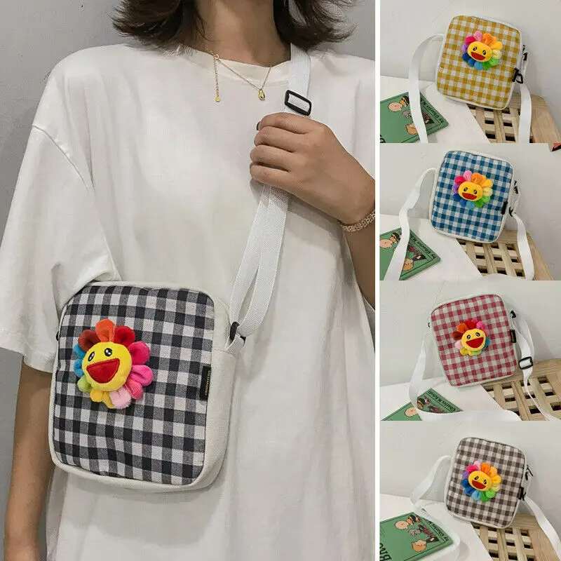 

Женская Холщовая Сумка через плечо, дамская сумочка-тоут, мессенджер, ранец