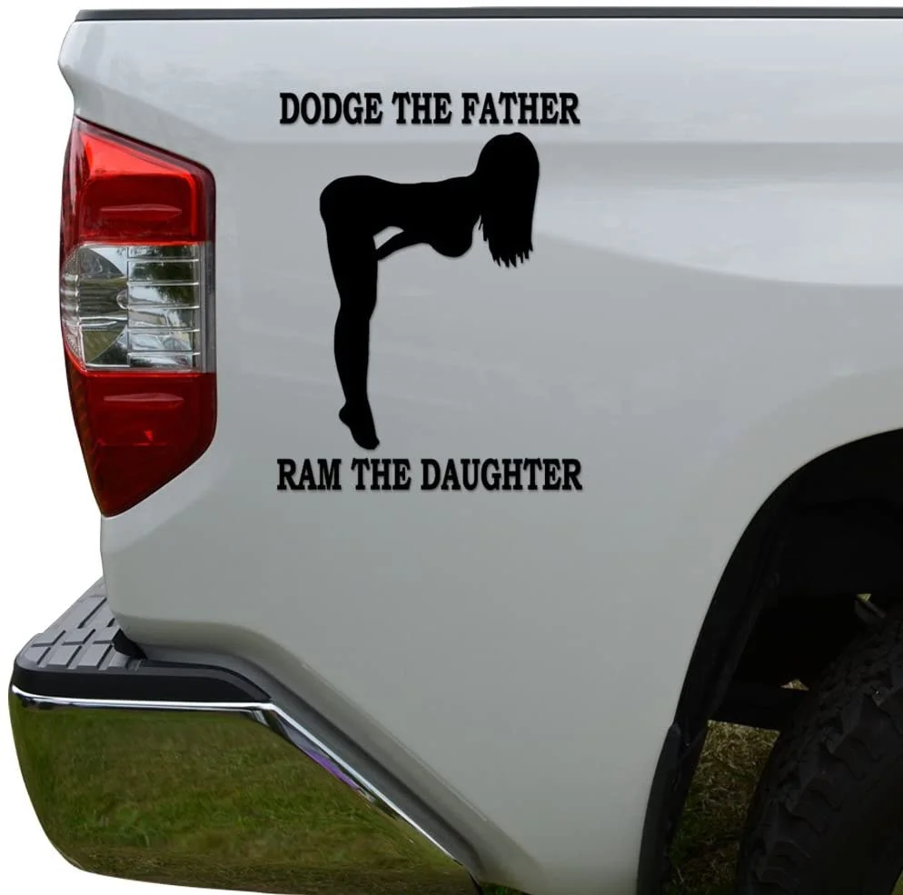 

Наклейки для Rosie Dodge Father Ram дочь высечка виниловая наклейка автомобиль Грузовик Мотоцикл Окно Бампер, стену Декор
